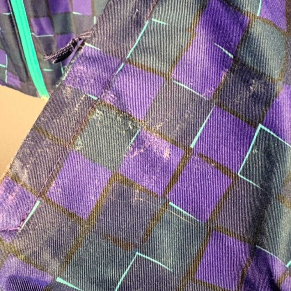 Columbia Omni-Heat Ski Jacket Purple Geometric Winter Coat Women S - Picture 4 of 12